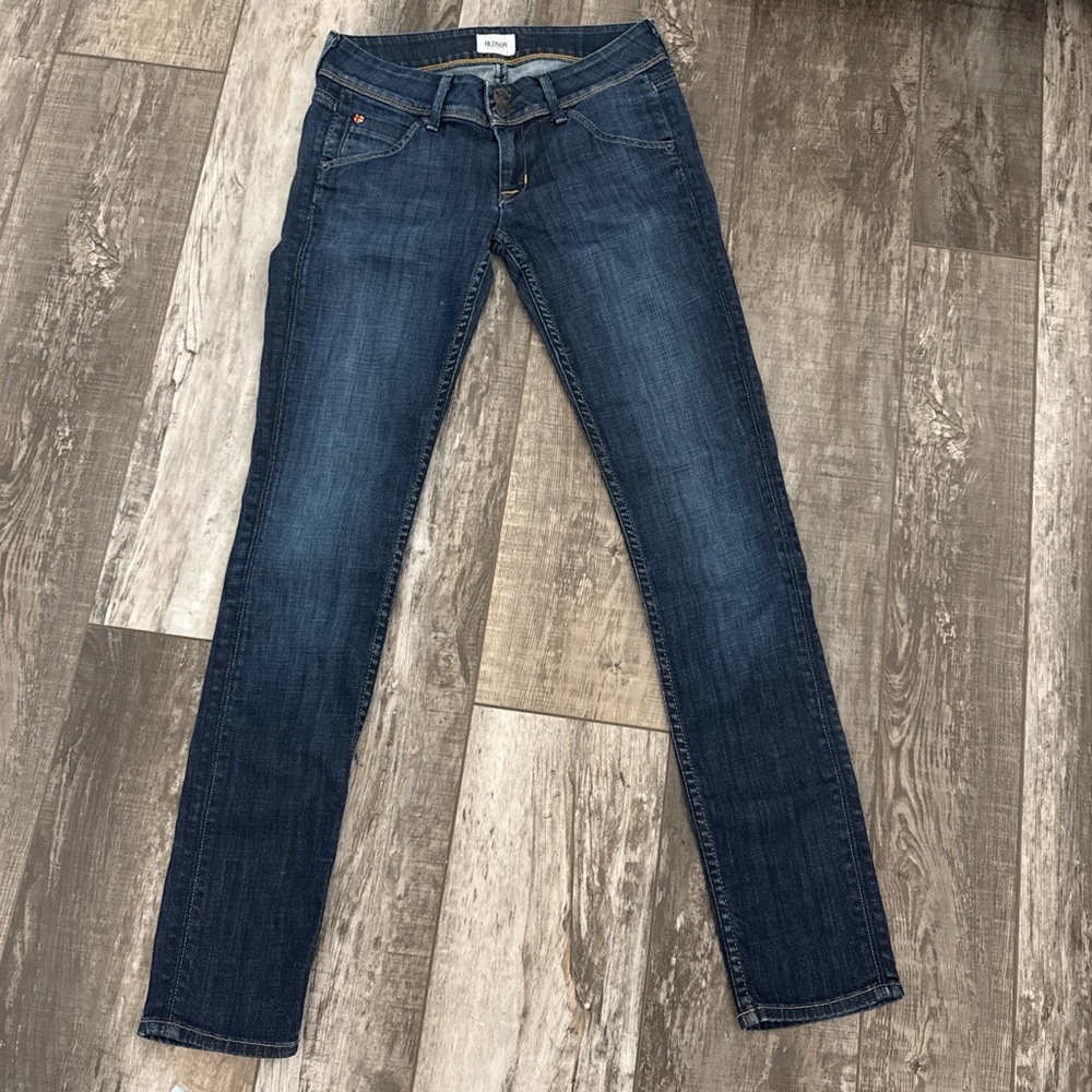 Hudson Womens Skinny Blue Jeans
